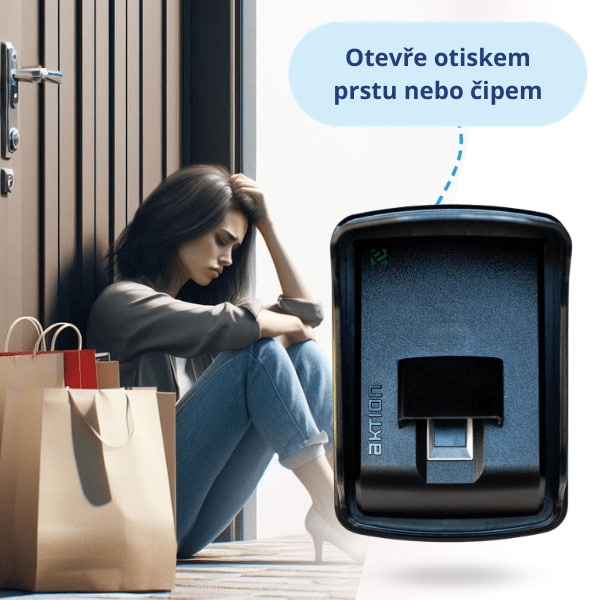 Zabuchnuté kľúče už nie sú problémom vďaka službe Aktion home. Otvorte inteligentný zámok odtlačkom prsta na biometrickom snímači