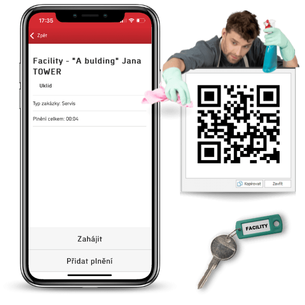 Činnosti pracovníkov správy zariadení môžete pohodlne zaznamenávať v systéme Aktion na mieru