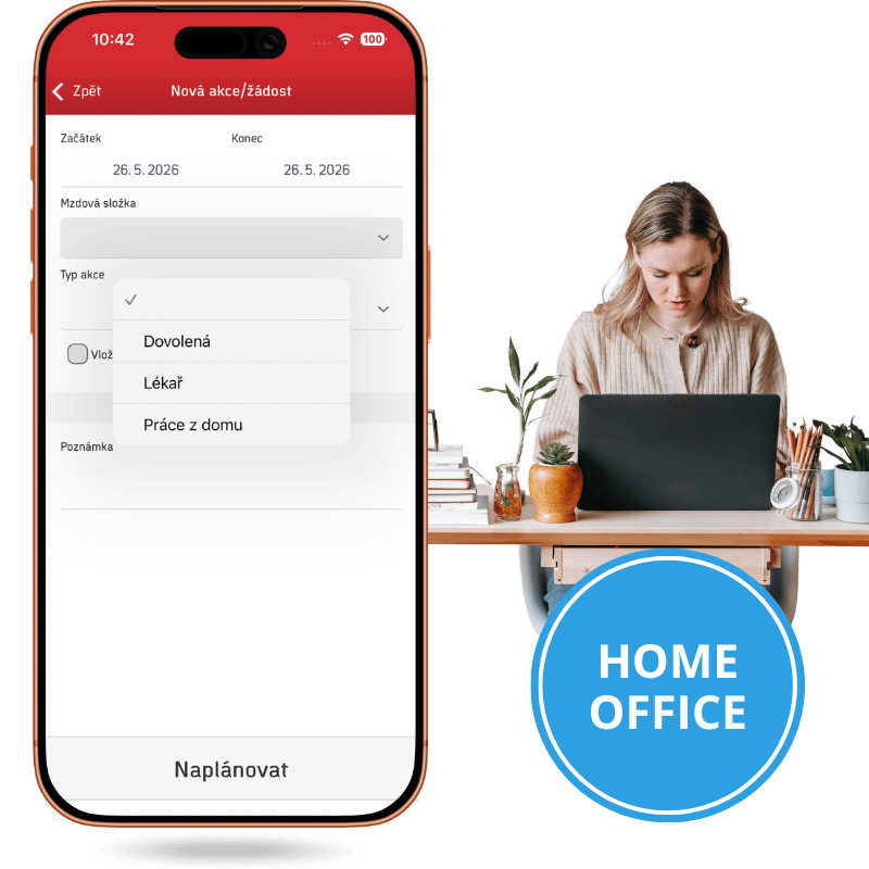 Dochádzkový systém Aktion zvládne aj Home Office. Jednoducho a z mobilu