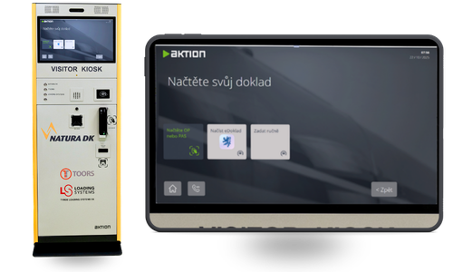 Kiosk „Aktion“ pre recepcie firiem
